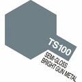 Tamiya 100 ml Can TS-100 Spray Lacquer, Bright Gun Metal TAM85100